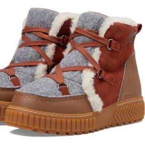 Sorel Rust Suede, Gray Felt & Tan Rubber Winter Boots